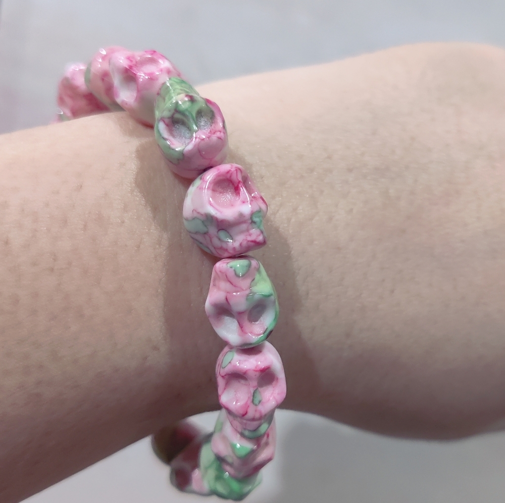 Ceramic skull bracelet - Picture 4 of 4